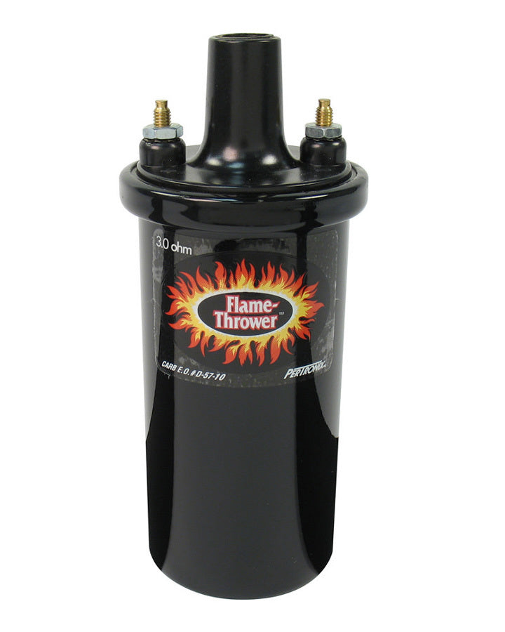 Pertronix Flame-Thrower Coil - Black- Oil Filled 3 ohm