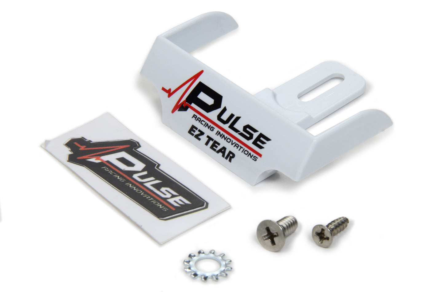 Pulse Racing Innovations EZ Tear Shield Mounted White
