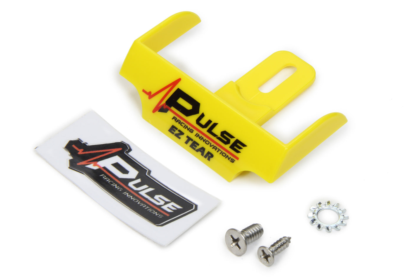 Pulse Racing Innovations EZ Tear Shield Mounted Yellow
