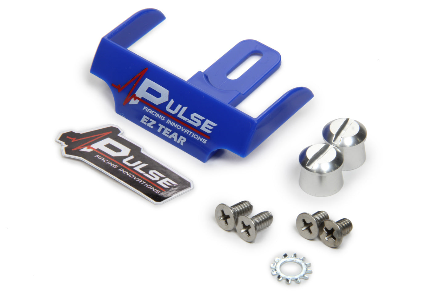 Pulse Racing Innovations EZ Tear Blue w/ Silver Tear Off Post