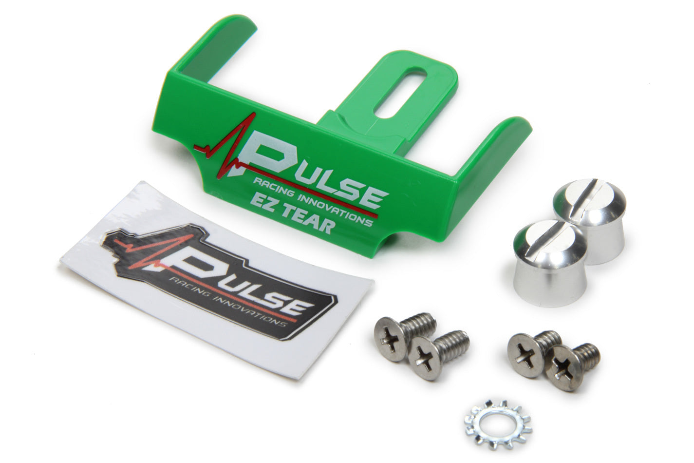 Pulse Racing Innovations EZ Tear Green w/ Silver Tear Off Post