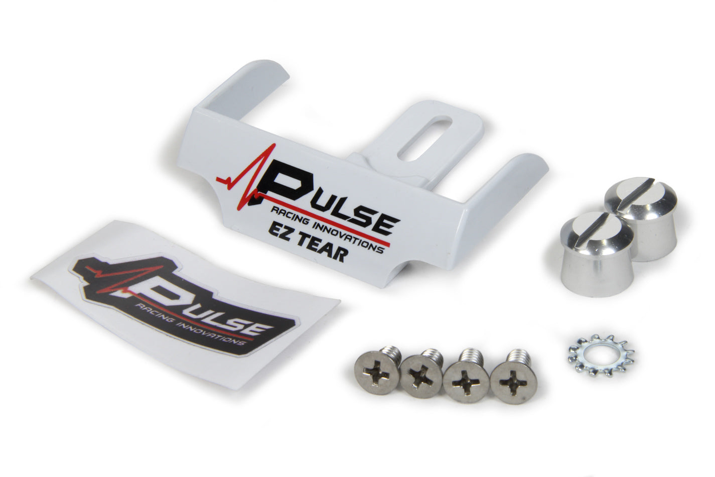 Pulse Racing Innovations EZ Tear White w/ Silver Tear Off Post