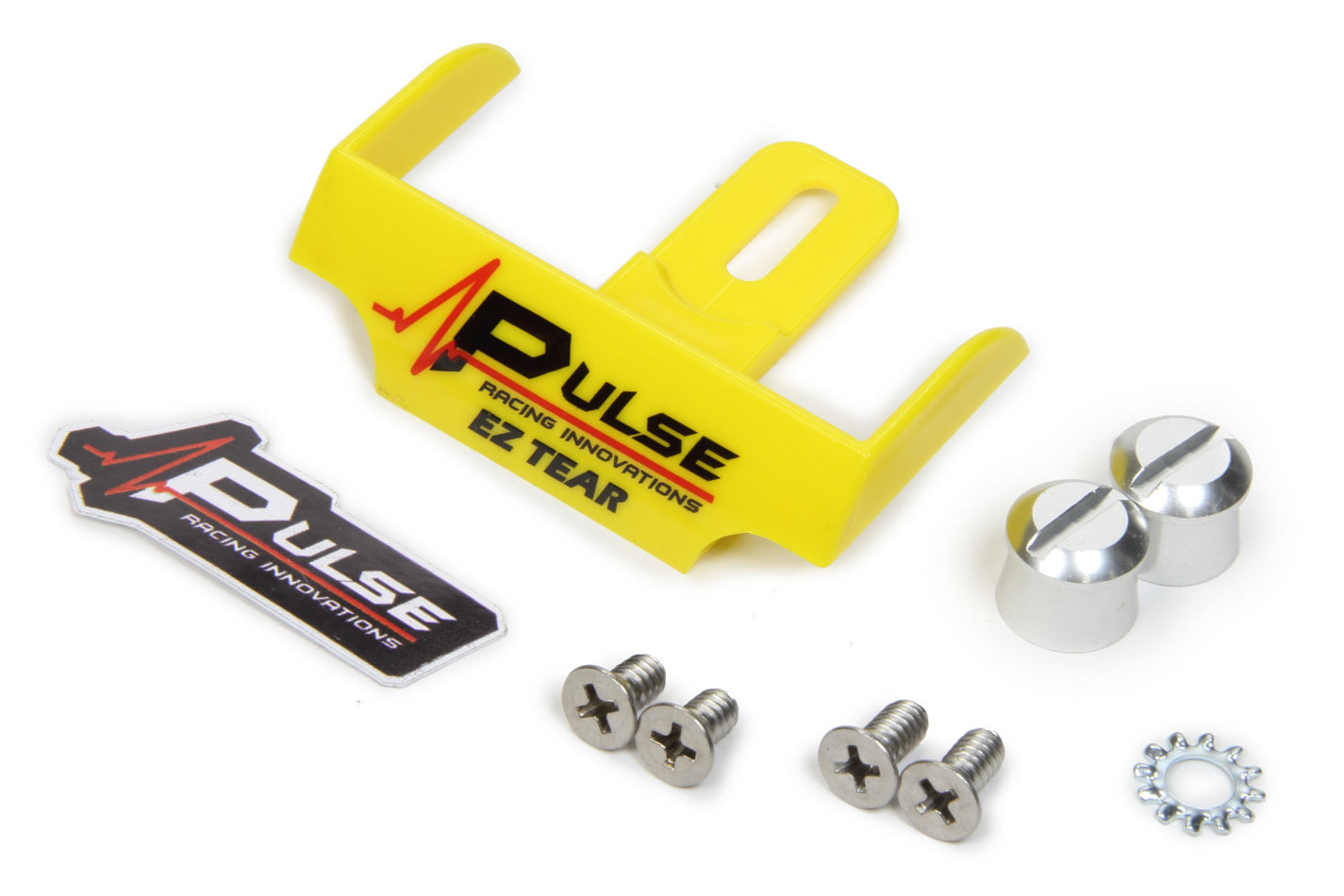 Pulse Racing Innovations EZ Tear Yellow w/ Silver Tear Off Post