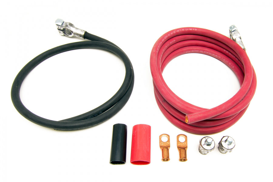 Painless Wiring Red/Black Battery Cables 8ft Red 3ft Black