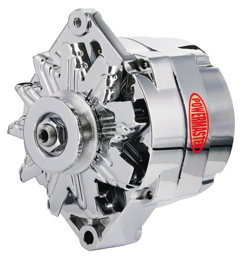 Power Master Chrome 85amp Delco Alternator 1 Wire