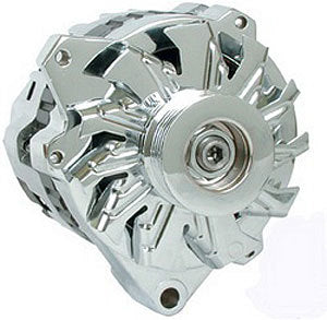 Power Master Polished GM Alternator 105 Amp W/Serpentine Pul