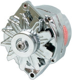 Power Master Chrome Delco 150amp Alternator 1 Wire