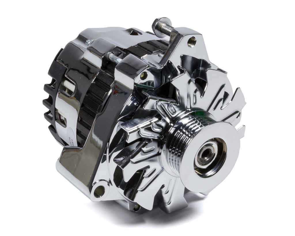 Power Master Chrome GM CS130 140 Amp Alternator