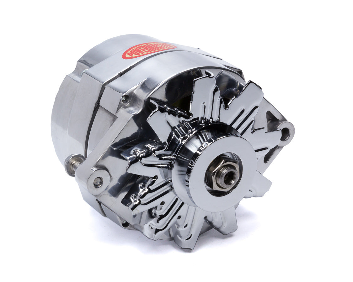 Power Master Alternator GM 10SI  1V- Pulley 100 Amp Polished