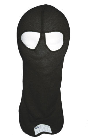 PXP Racewear Head Sock Black Dual Eyeport 2 Layer