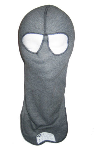 PXP Racewear Head Sock Grey Dual Eyeport 2 Layer