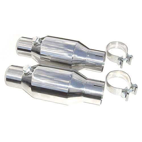 Pypes Performance Exhaust 2.5in Hi-Flow Catalytic Converter Kit — Universal Pair