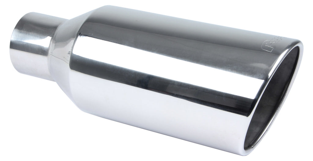 Pypes Performance exhaust Exhaust Tip 4in x 7in 18in L Polished Weld-on