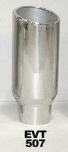 Cargar imagen en el visor de la galería, Exhaust Tip 5in x 7in 18in L Polished Weld-on