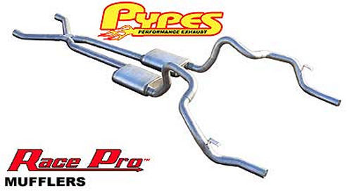 Sistema de escape Pypes Performance 70-81 F-Body de 2,5 pulgadas con tubo en X