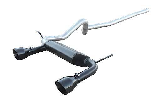 07-17 Jeep JK 4DR Dual Cat Back Exhaust KIt Blk