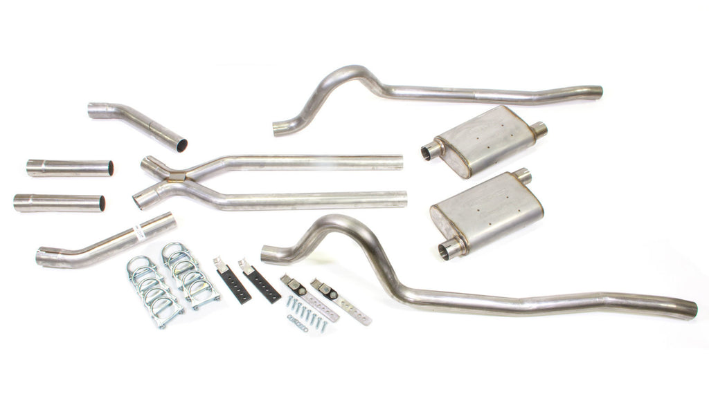 67-74 Mopar A-Body 2.5in V8 Exhaust System w/XPip