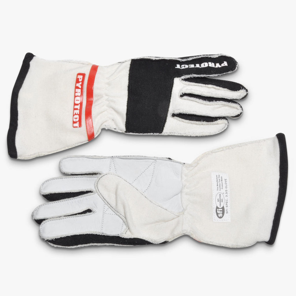 Pyrotect Glove PRO 2 Layer White Medium SFI-5