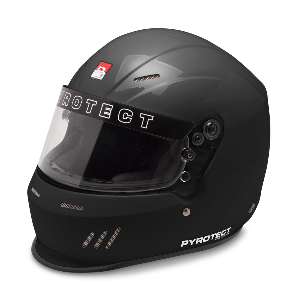 Pyrotect Helmet Ultra X-Lrg Gloss Black Duckbill SA2020