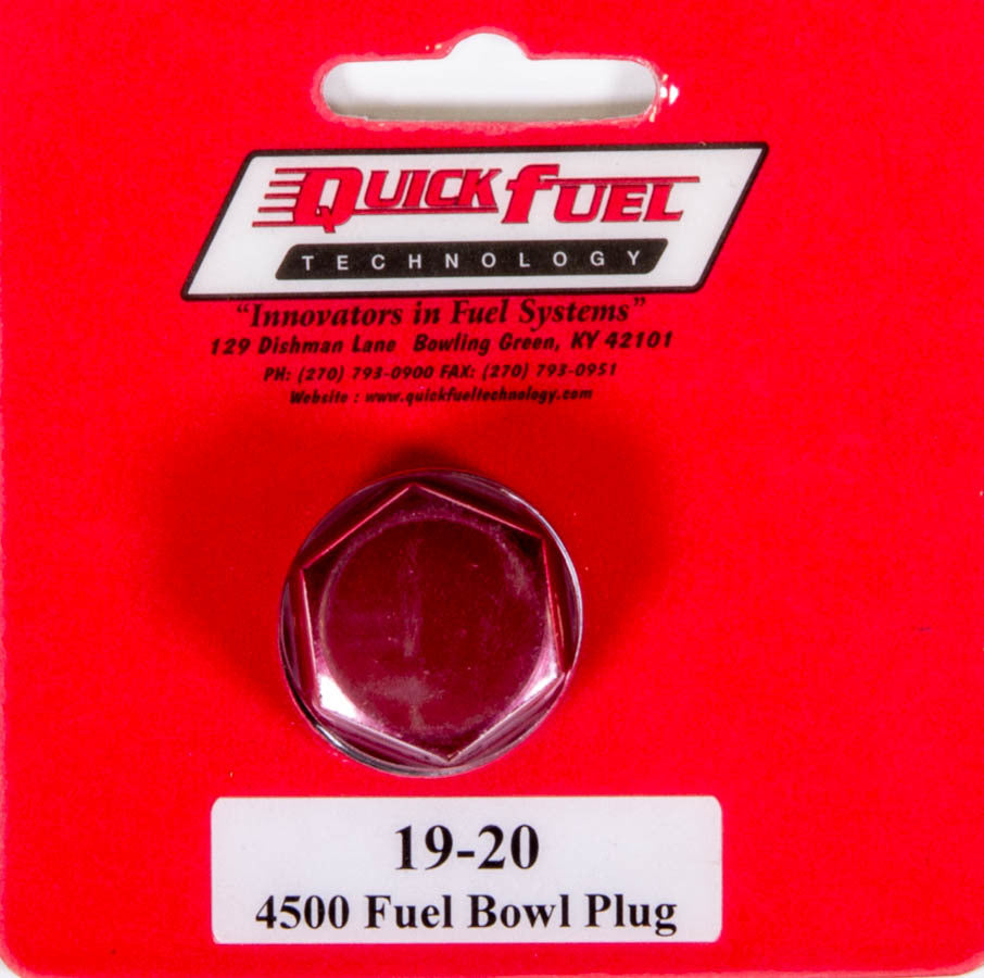 Quick Fuel Technology Fuel Inlet Plug - Red 7/8-20