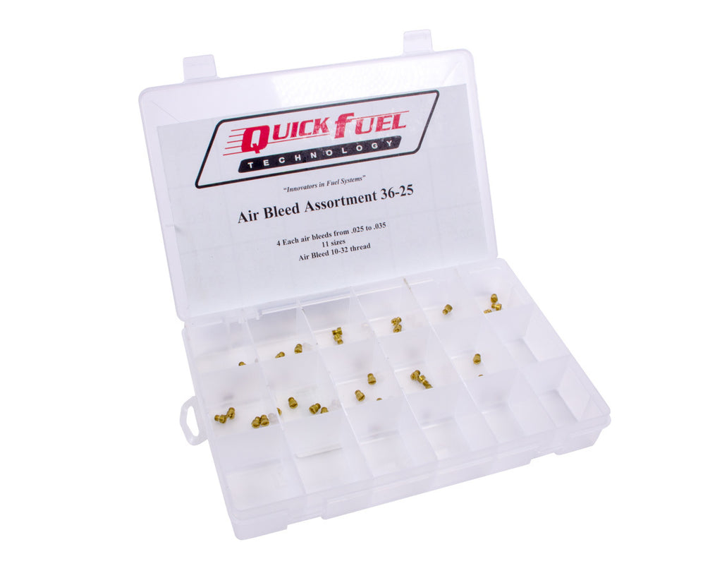 Kit surtido de purga de aire de Quick Fuel Technology de 0,025 a 0,035