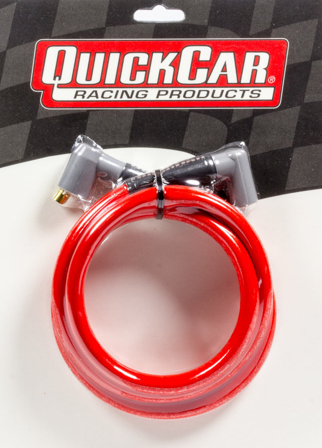 Quickcar Racing Coil Wire - Red 48in HEI/Socket