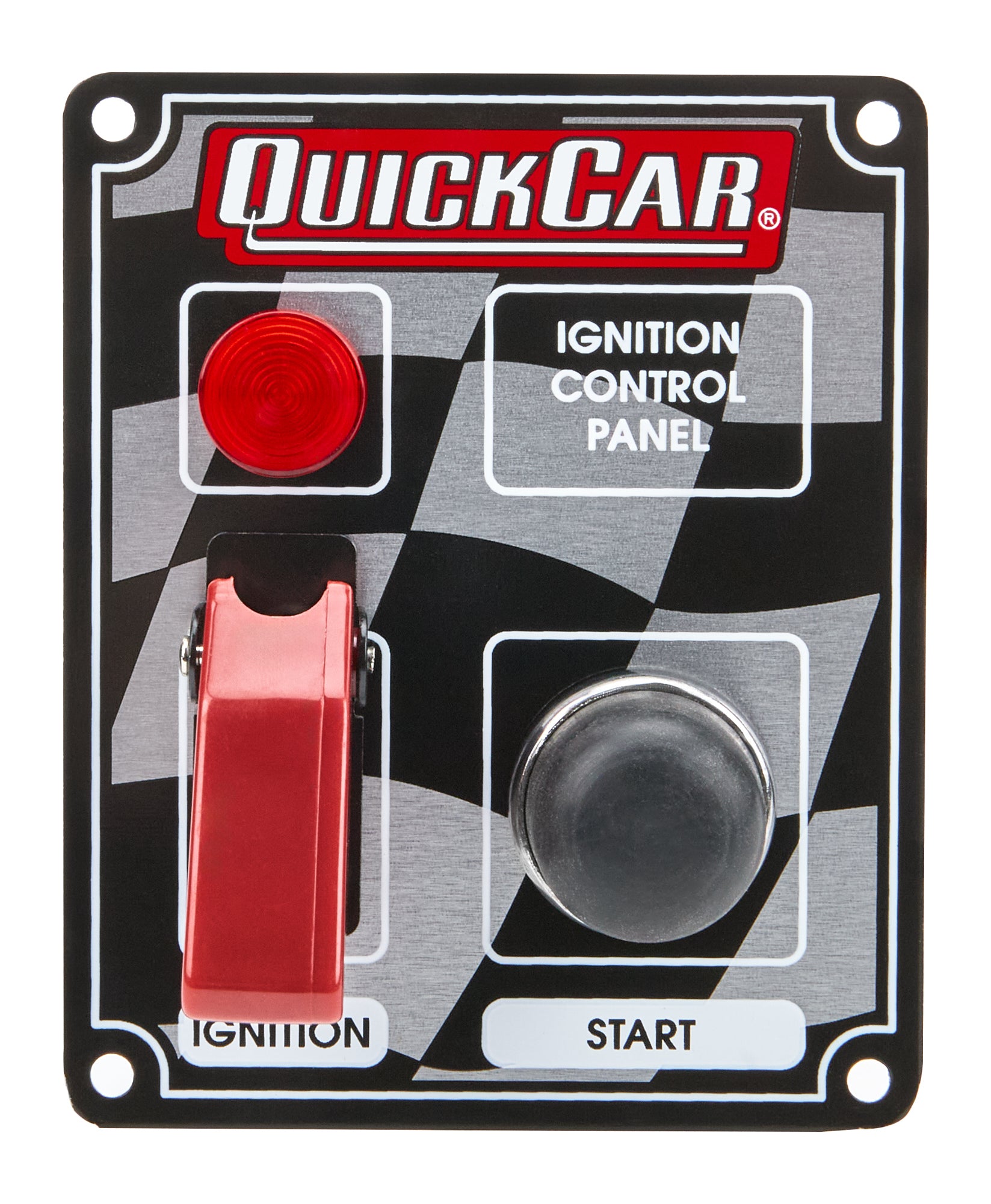 Quickcar Racing Ignition Panel w/Flip Switch and Light