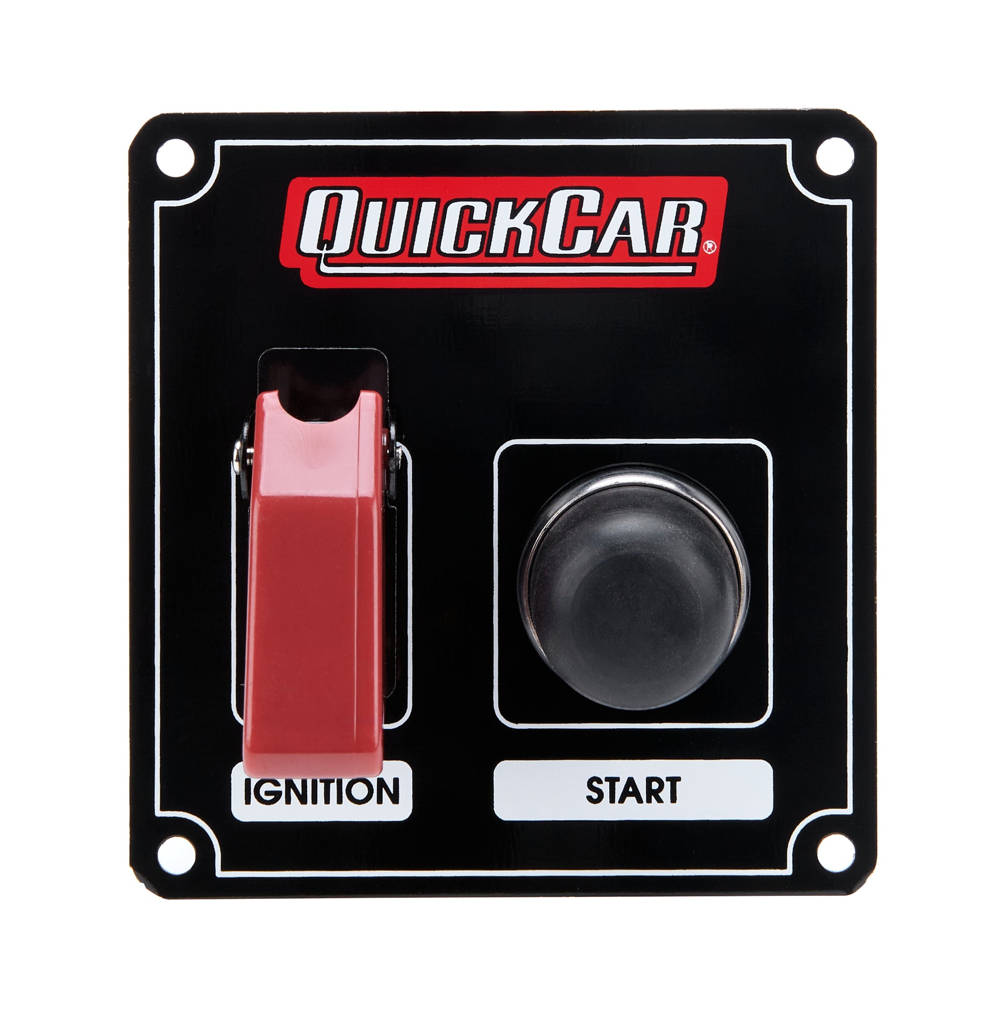 Quickcar Racing Ignition Panel Black w/ Flip Switch
