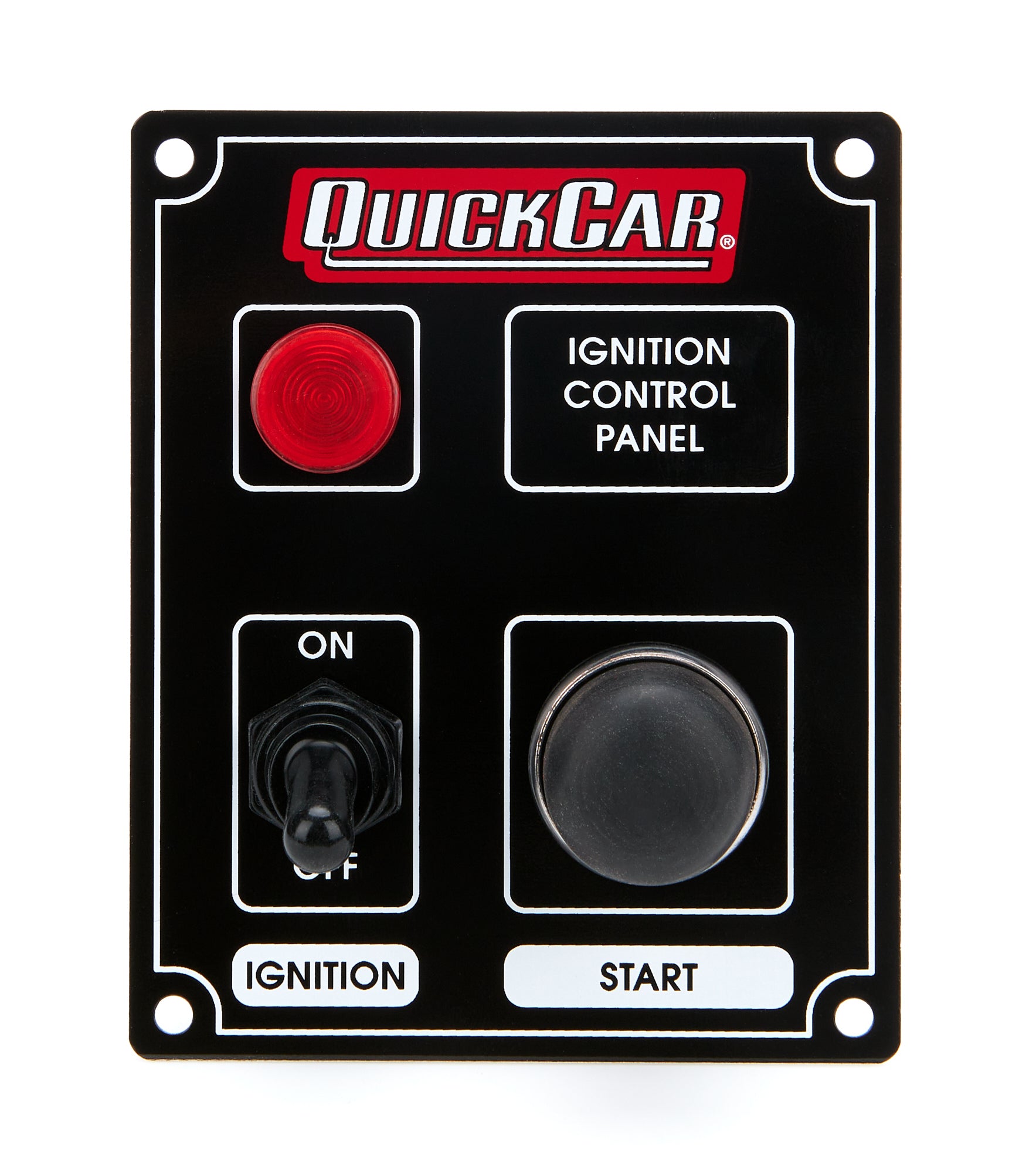 Quickcar Racing Ignition Panel Black w/ Lights