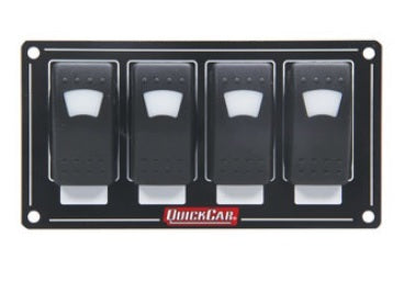 Quickcar Racing Accessory Panel 4 Switch Rocker Lighted
