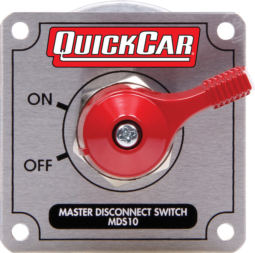 Quickcar Racing Master Disconnect High Amp 4 Post Silver Plate