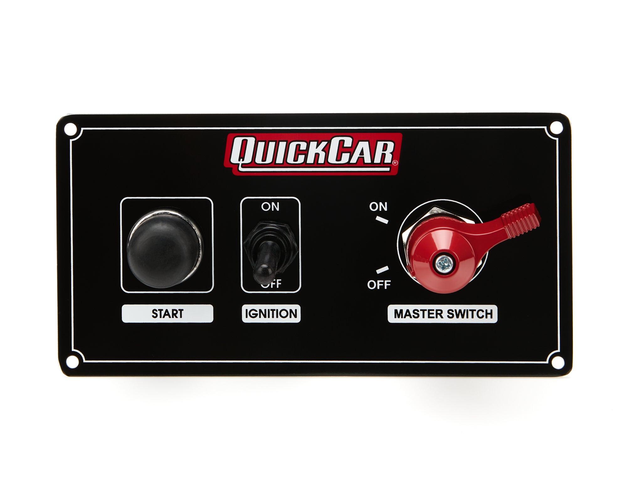 Quickcar Racing Ignition Panel w/ MSD & 1 Acc. Switch