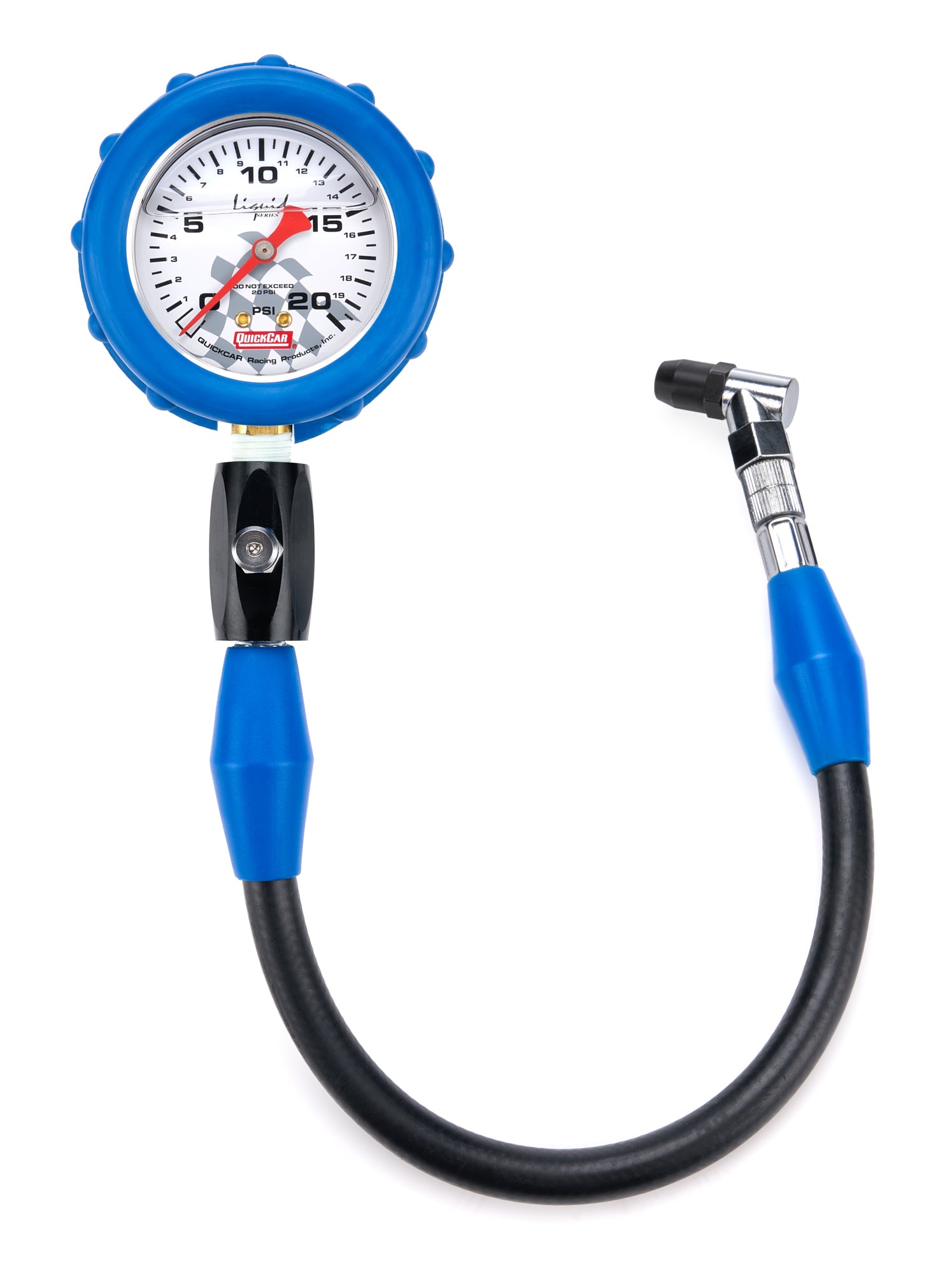 Quickcar Racing Tire Gauge 20 PSI Liquid Filled