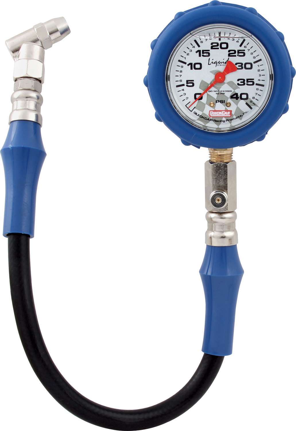 Quickcar Racing Tire Gauge 40 PSI Liquid Filled