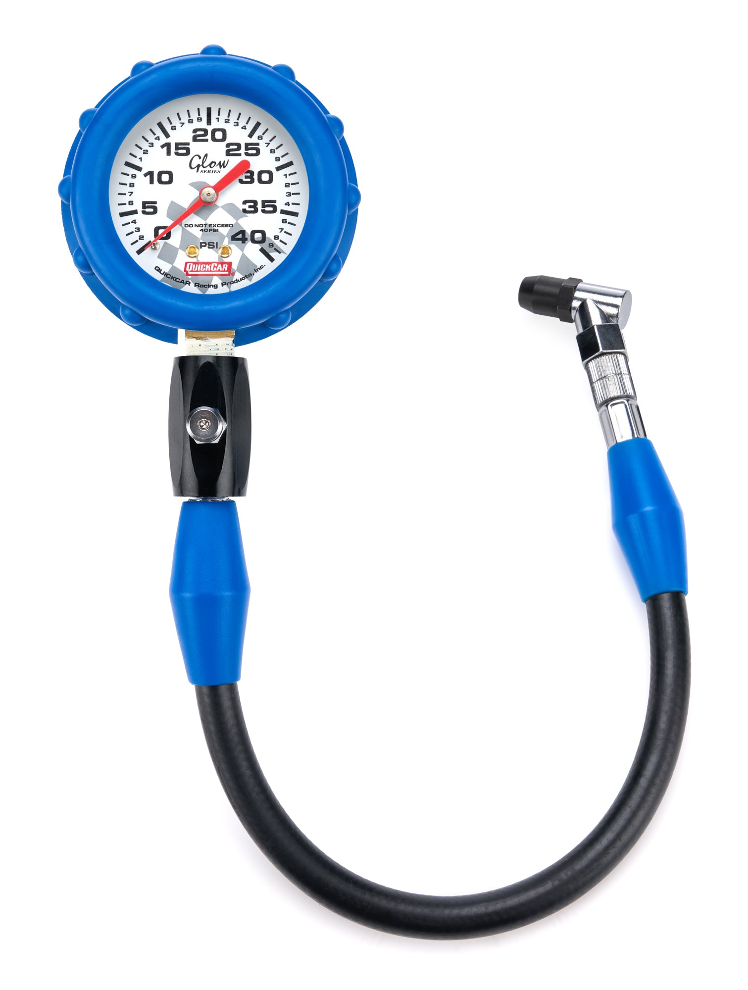 Quickcar Racing Tire Gauge 40 PSI Glo Gauge