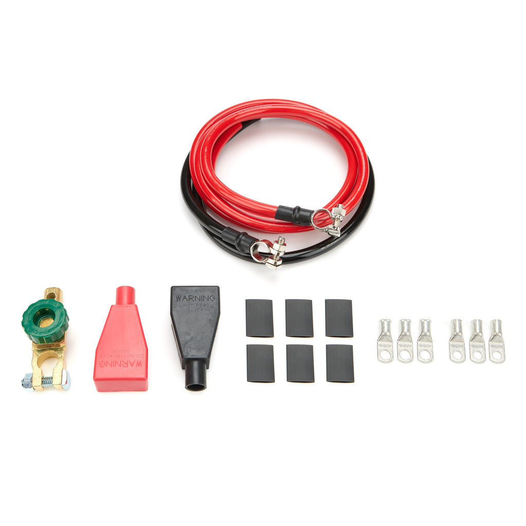 Quickcar Racing Battery Cable Kit 2 Ga. 6ft Red & 3ft Black