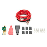 Kit de cables de batería Quickcar Racing de calibre 4, 15 pies, color rojo y 2 pies, color negro