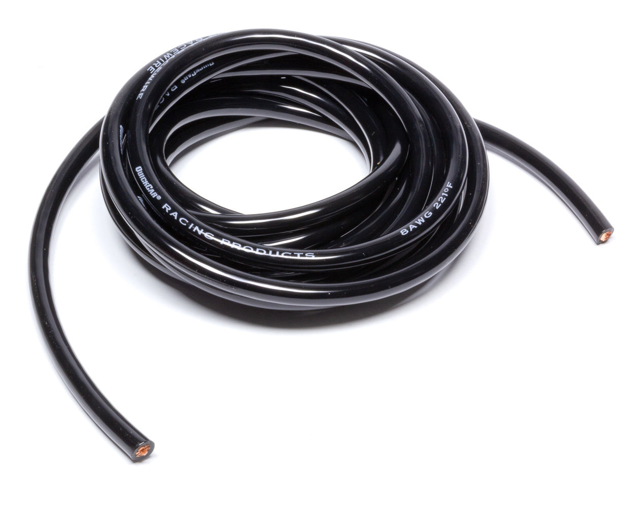 Quickcar Racing Wire 8 Gauge Black 10ft