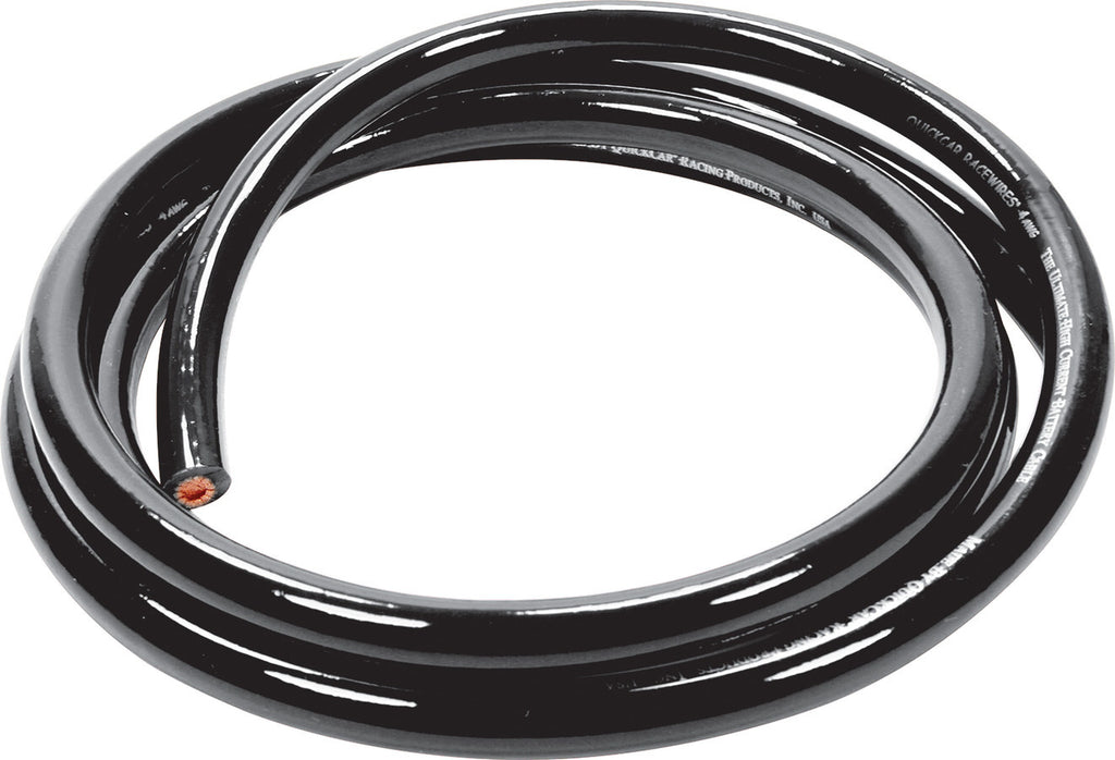 Quickcar Racing Power Cable 4 Gauge Blk 5Ft