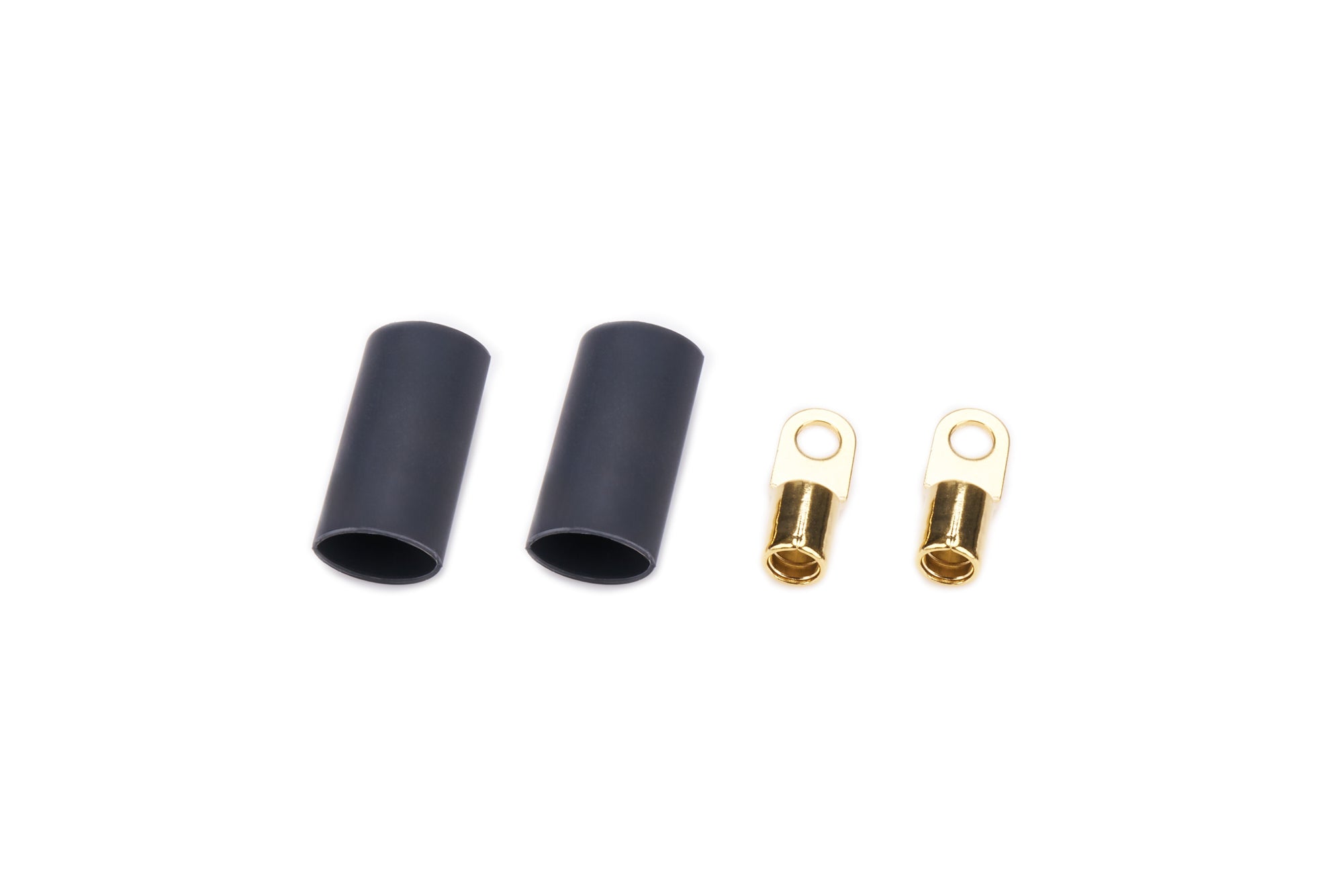 Quickcar Racing Ring Terminal #8 8 Ga w/Heat Shrink Pair