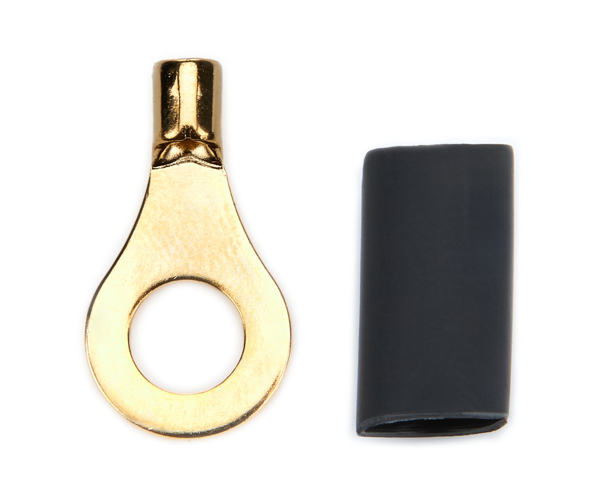 Quickcar Racing Ring Terminal 1/4 14-16 GA. Pair w/Heat Shrink
