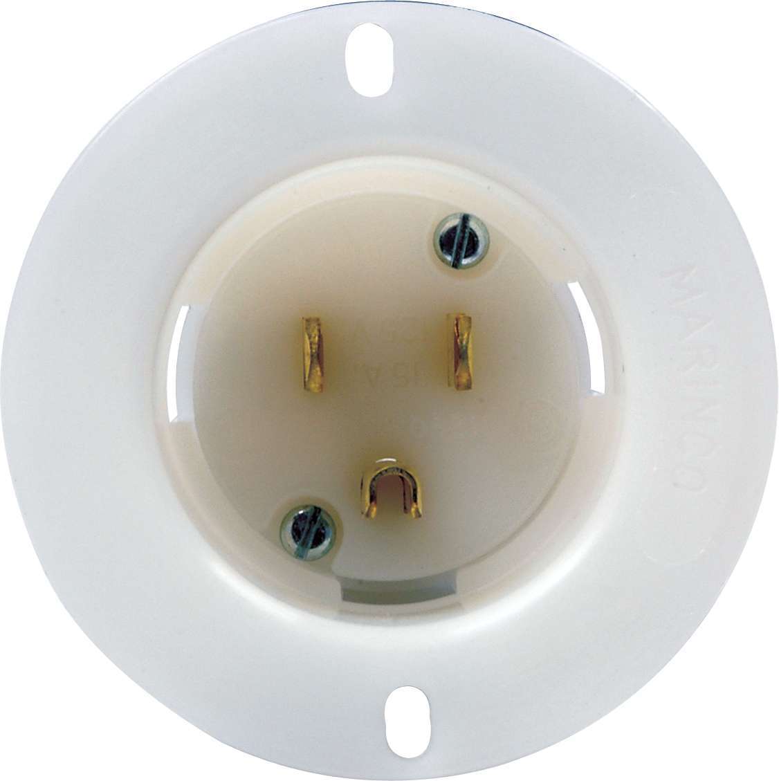 Quickcar Racing Male Recessed Outlet 110 Volt