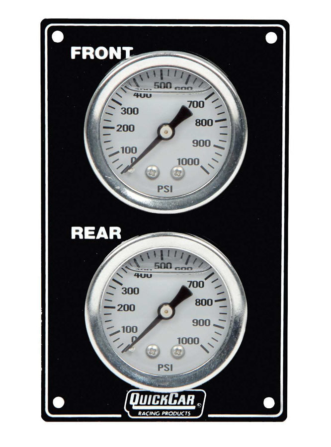 Quickcar Racing Mini Brake Bias Gauge Panel Vertical Black