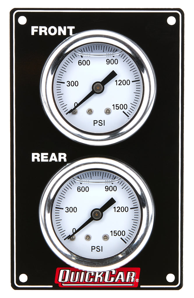 Quickcar Racing Mini Brake Bias Gauge Panel Vertical Black