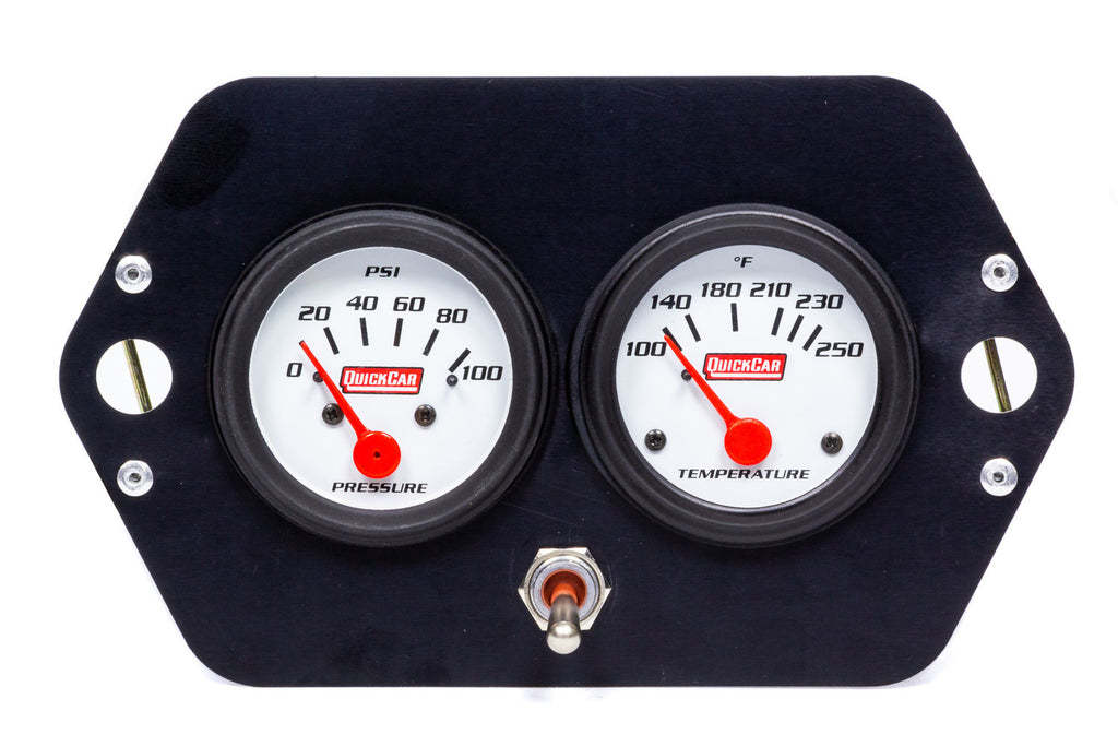 Quickcar Racing Gauge Panel 2in Open Wheel w/ Switch