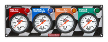 Load image into Gallery viewer, Quickcar Racing 4 Gauge Panel OP/WT/OT/ FP