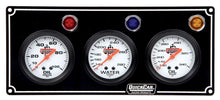 Load image into Gallery viewer, Quickcar Racing 3 Gauge Panel  OP/WT/OT Black