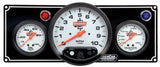 Quickcar Racing 2-1 Gauge Panel OP/WT w/ 5in Tach Black