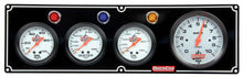 Load image into Gallery viewer, Quickcar Racing 3-1 Gauge Panel OP/WT/OT w/3-3/8in Tach Black