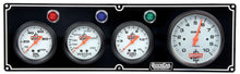 Cargar imagen en el visor de la galería, Quickcar Racing 3-1 Gauge Panel OP/WT/FP w/3-3/8in Tach Black